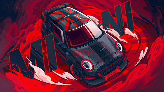 MINI COOPER | VECTOR STYLE CARS #01 | CAR POSTERS