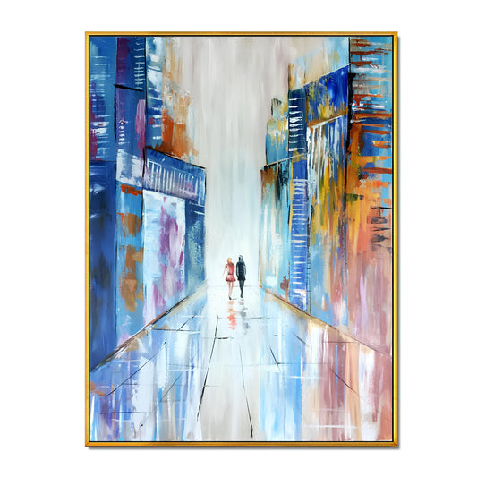 City-2 oil painting