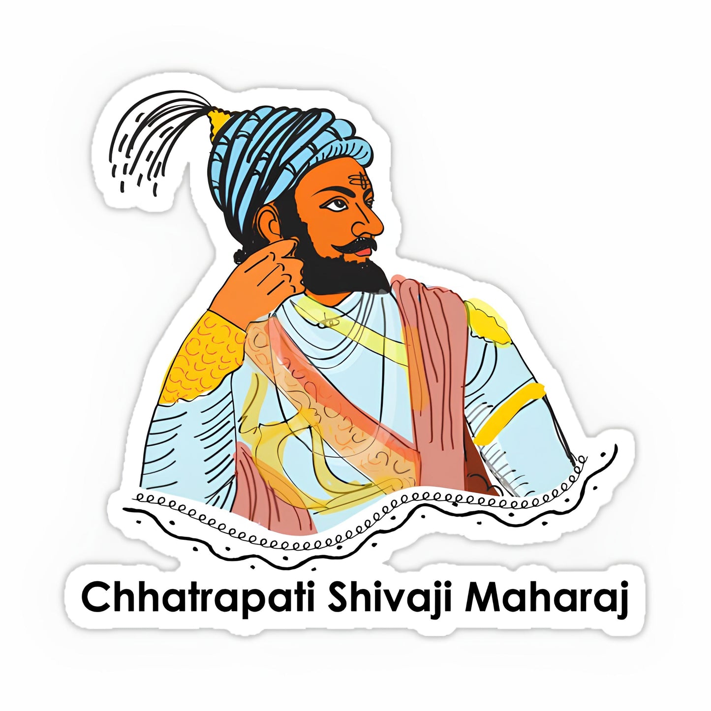 Chhatrapati Shivaji Maharaj Sticker-5