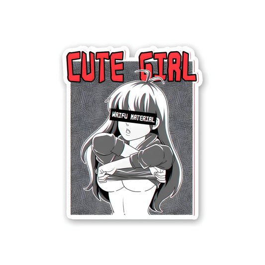 cute girl sticker