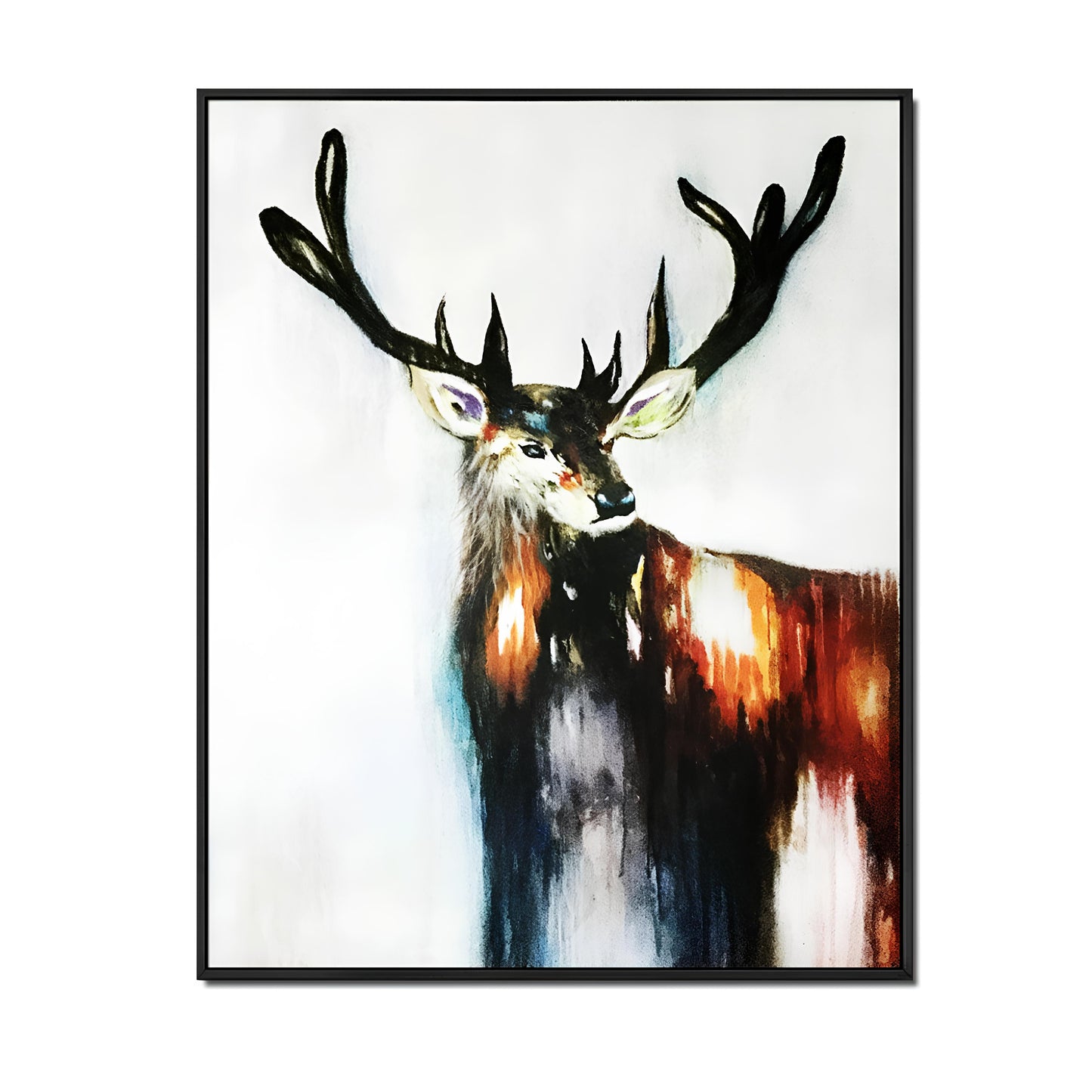 Deer oil painting