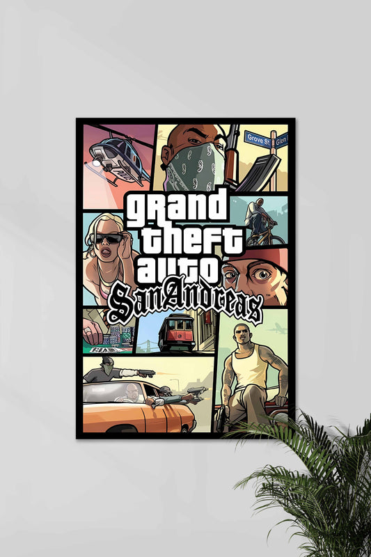 GTA SAN ANDREAS | GTA | GAME POSTER