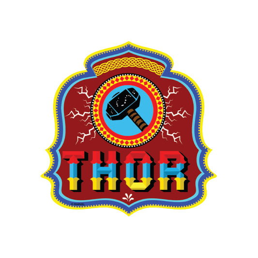 God Of Thunder: Desi Truck Art - Marvel Official Sticker