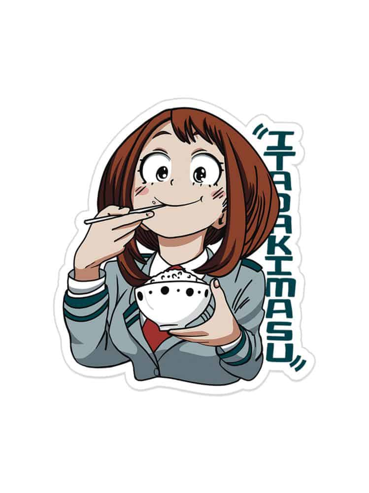 Uraraka Itadakimasu Stickers