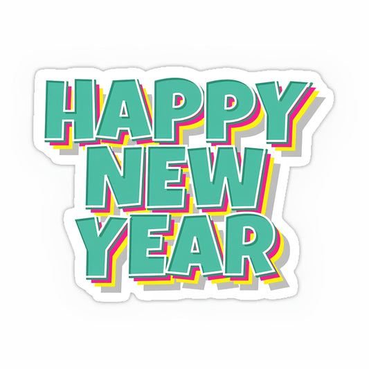 Happy New Year Sticker