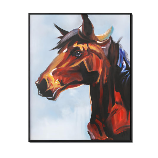 Horse oil painting