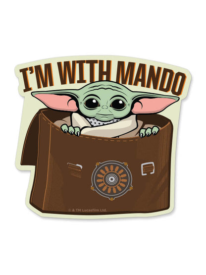 I'm With Mando - Star Wars Official Sticker