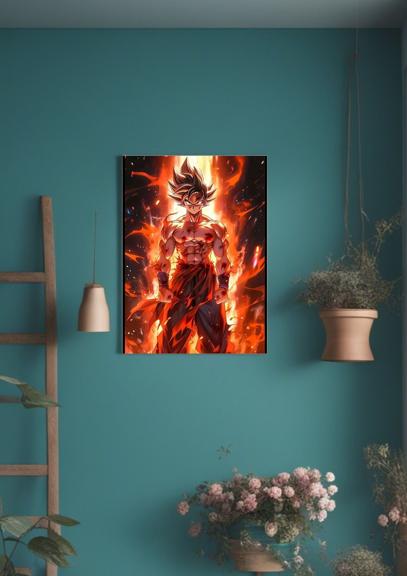 DRAGON BALL Z GOKU FIRE POSTER