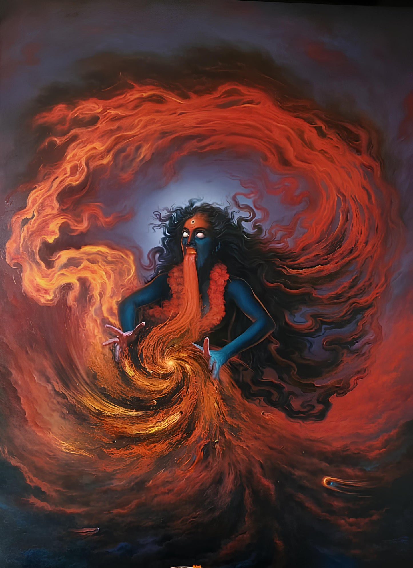 Kali Maa oil painting