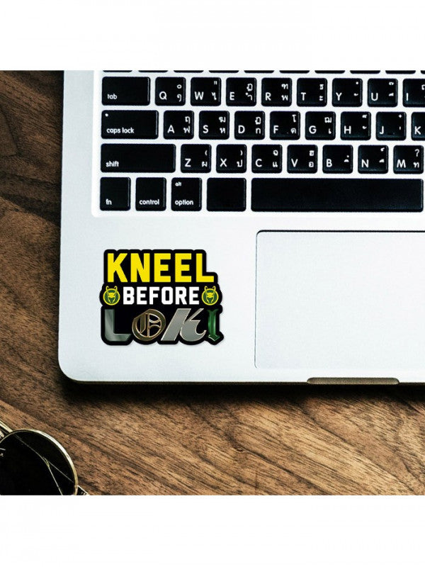 Kneel Before Loki - Marvel Official Sticker