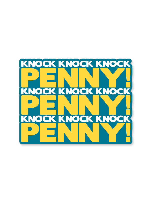 Knock Knock Knock - The Big Bang Theory Official Sticker