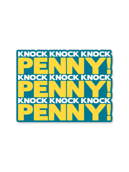 Knock Knock Knock - The Big Bang Theory Official Sticker