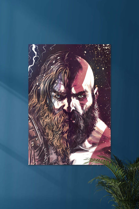 THOR vs KRATOS | GOD OF WAR  | GAME POSTERS