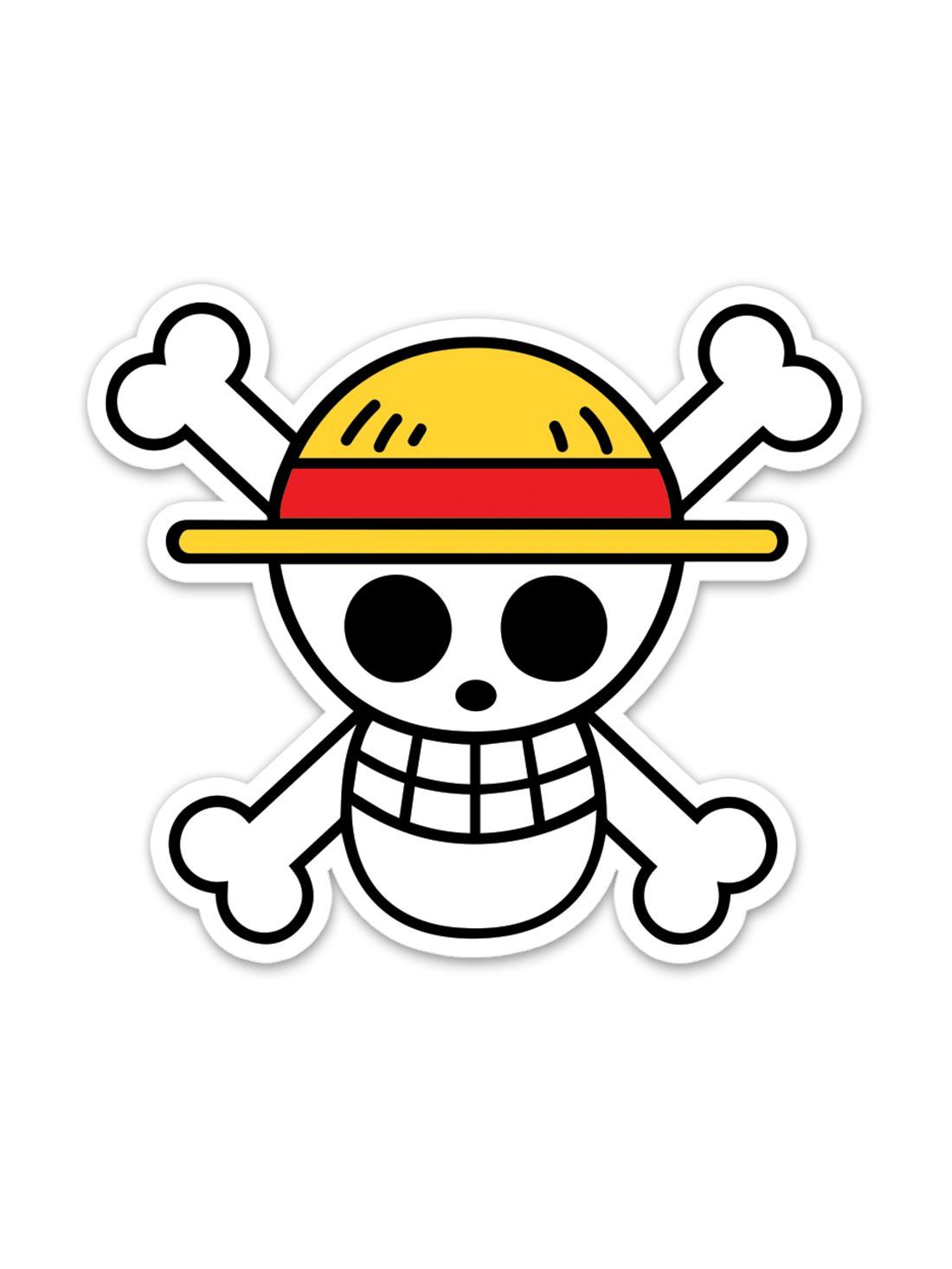 Straw Hat Pirate Logo Sticker