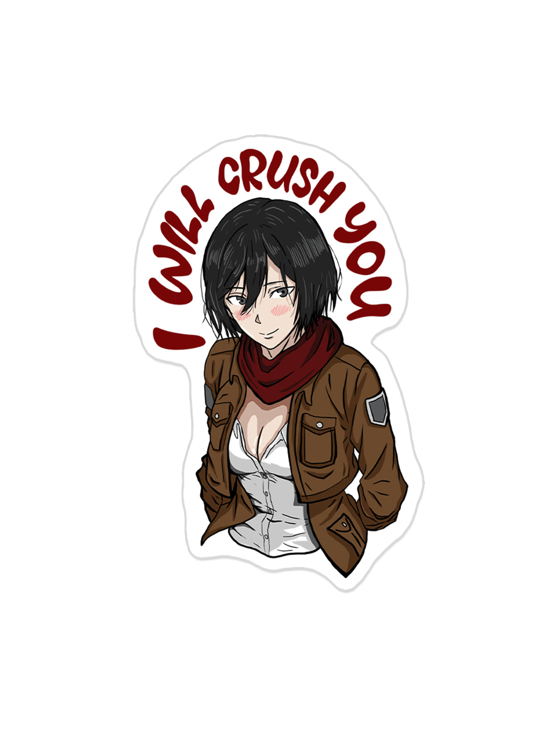 Titan Slayer Waifu Sticker