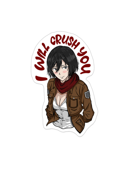 Titan Slayer Waifu Sticker