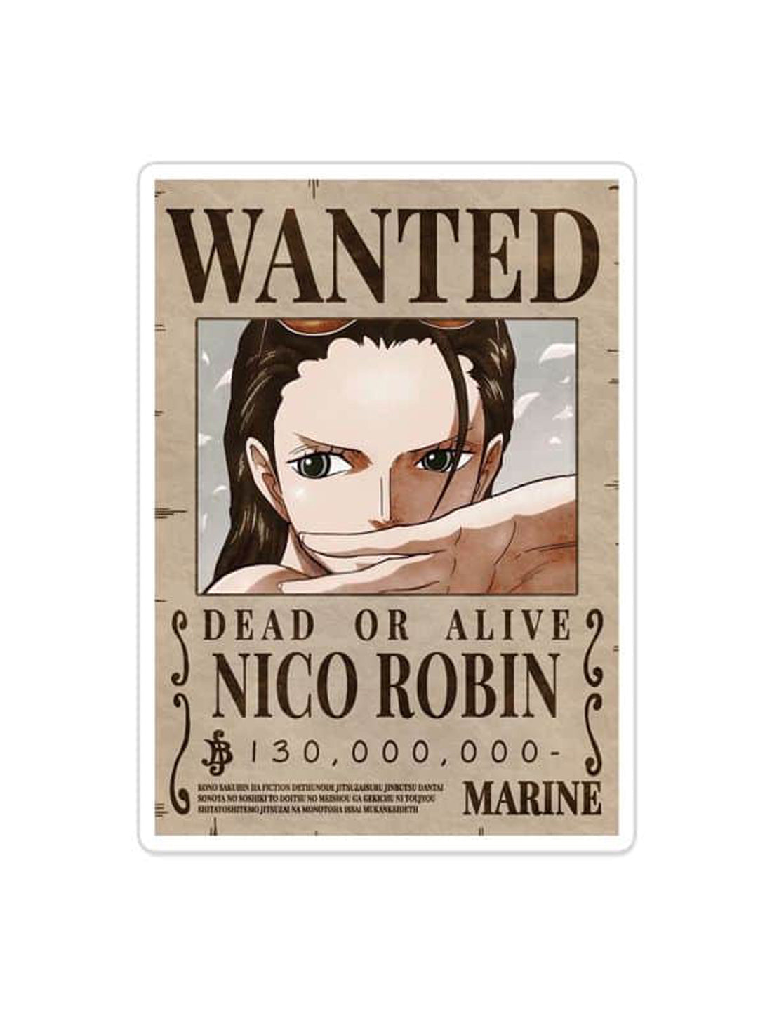 Wanted Robin Sticker