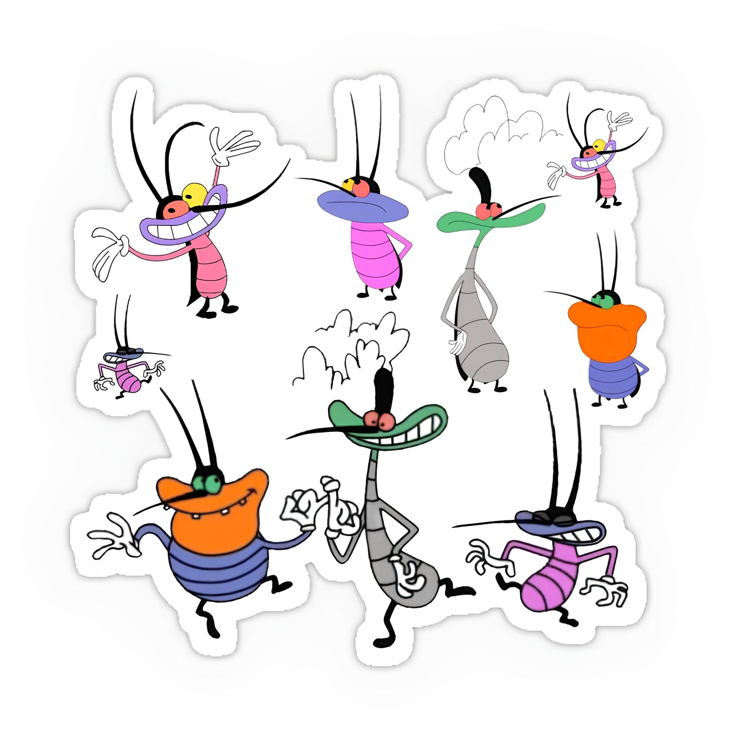 Oggy and the Cockroaches Sticker-17