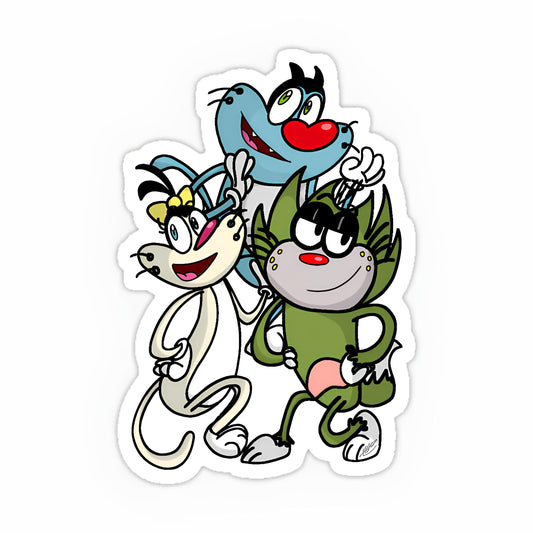 Oggy and the Cockroaches Sticker-2