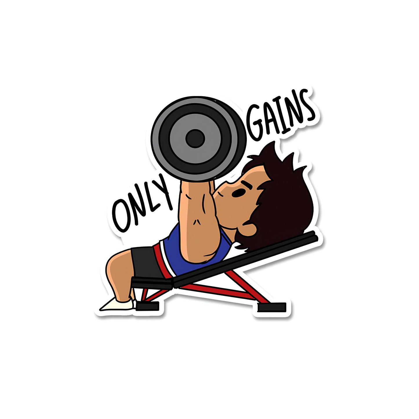 Only gains sticker