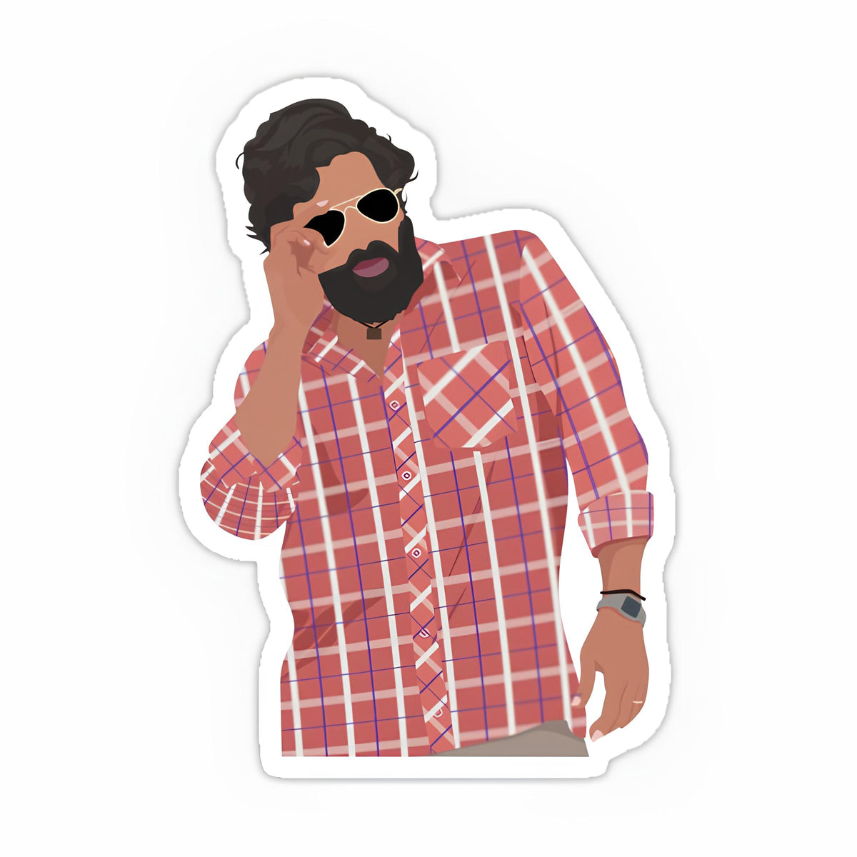 Puspa Sticker Pushpa sticker-2 – Inkyprinty.in