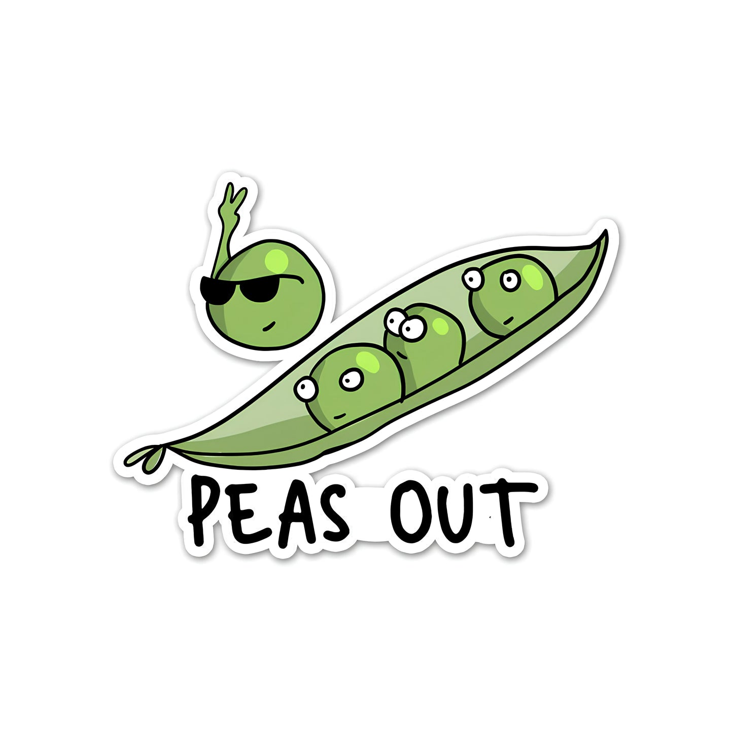 Pease out sticker