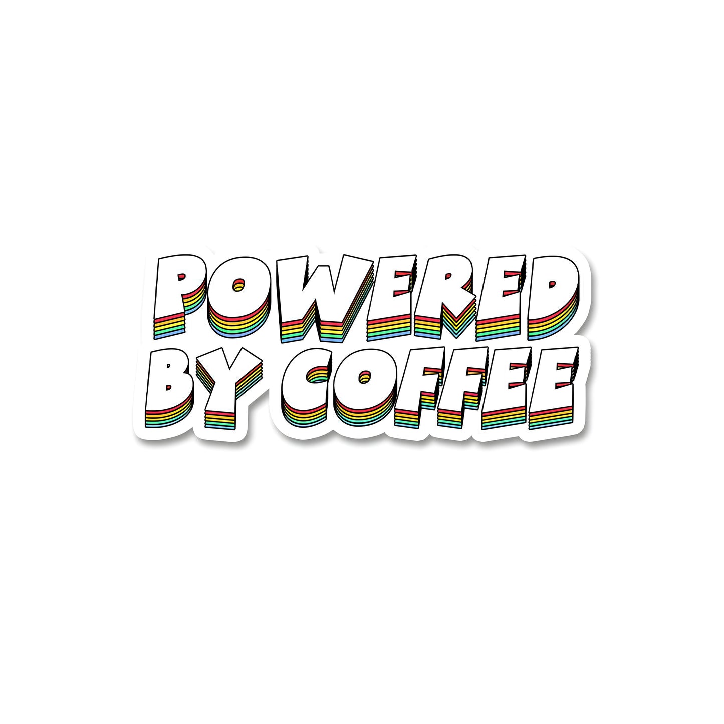 powered by coffee sticker