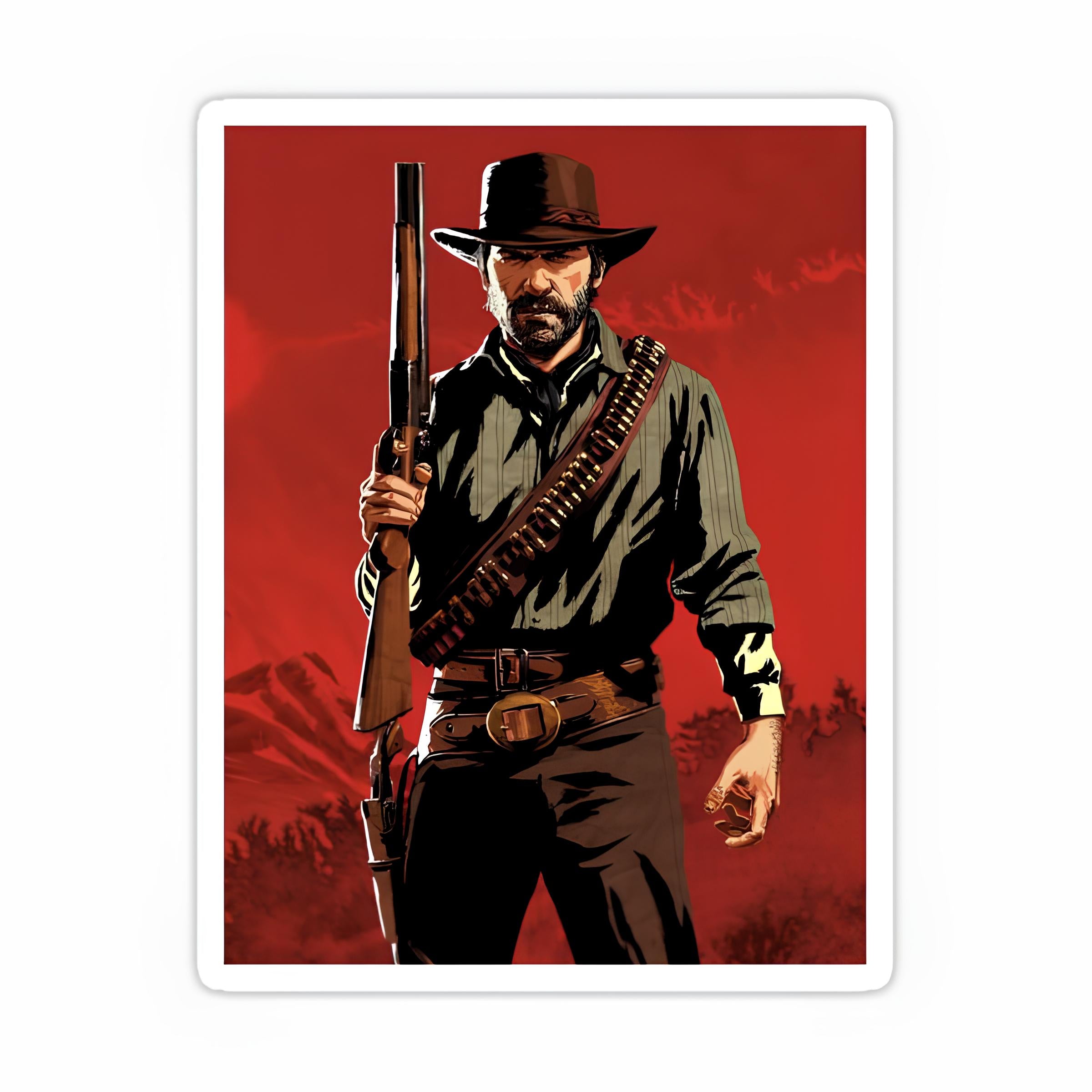 Red Dead Redemption Sticker-16 β Inkyprinty.in