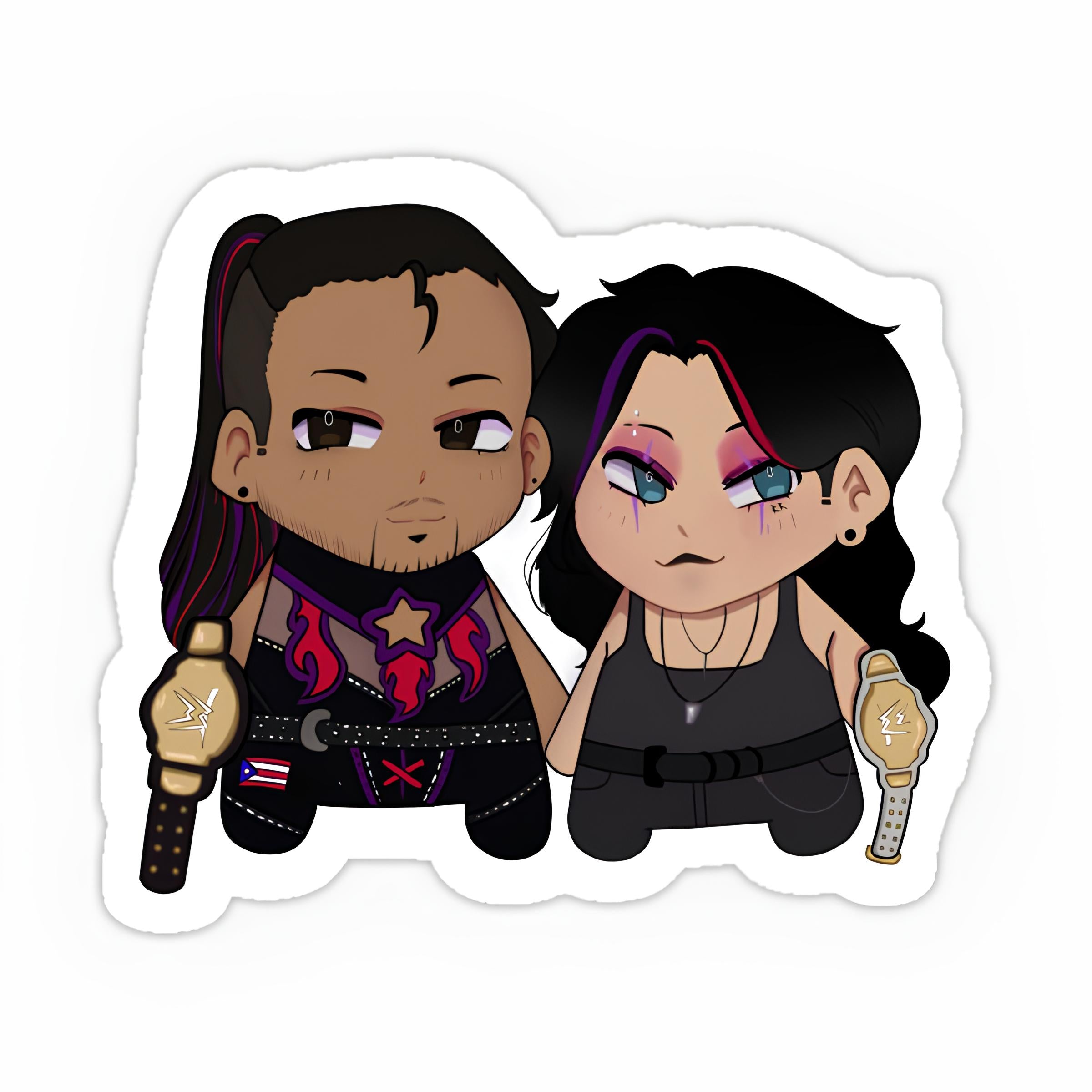 Chibi Rhea Ripley Rhea Ripley Sticker-4 – Inkyprinty.in