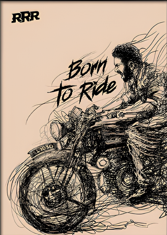 RRR Born to Ride Poster