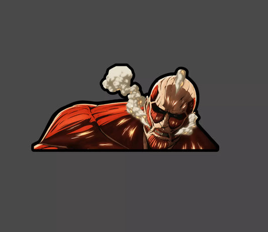 Attack on Titan Colossal Giant Peeker Sticker Decal