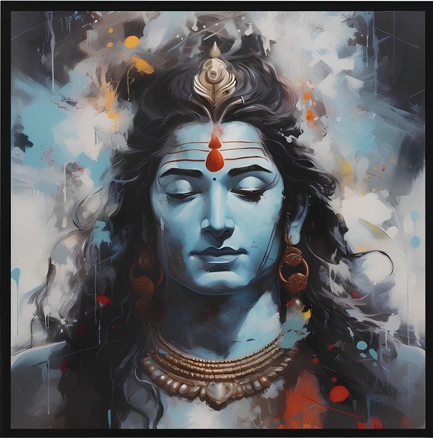 Lord Shiva oil painting