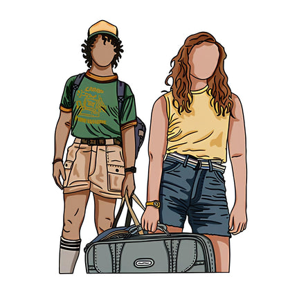 Max and Dustin stranger things Sticker