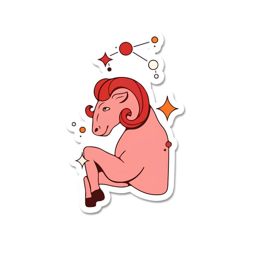 sun sign aries sticker