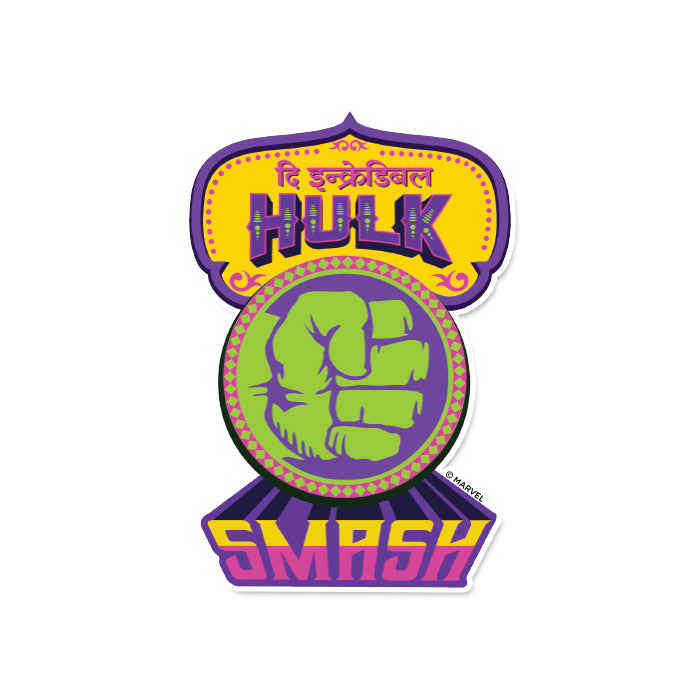 The Incredible Hulk: Desi Truck Art - Marvel Official Sticker