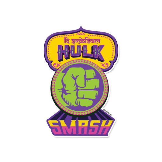 The Incredible Hulk: Desi Truck Art - Marvel Official Sticker