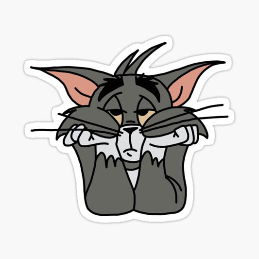 Tom Crying Sticker Tom and Jerry – Inkyprinty.in