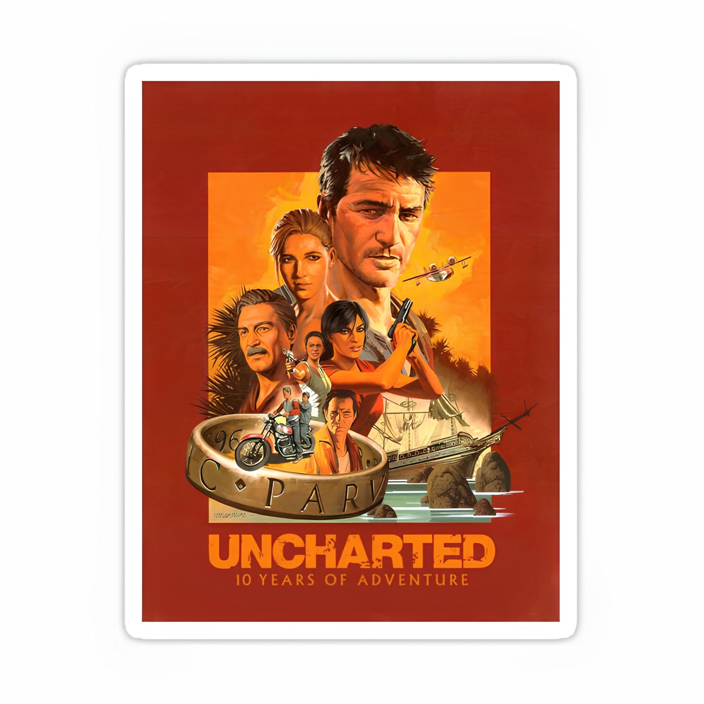 Uncharted sticker-8