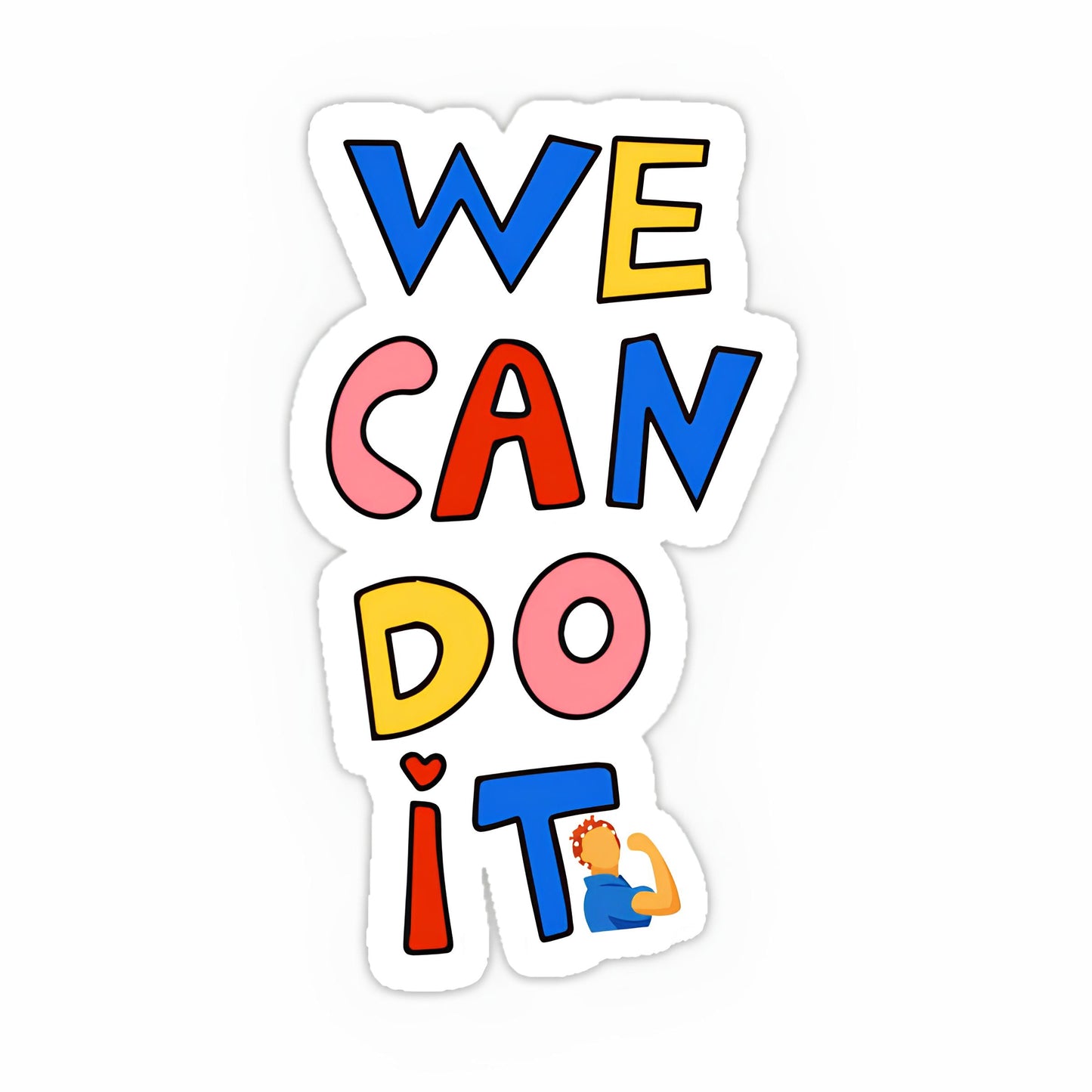 we can do it sticker