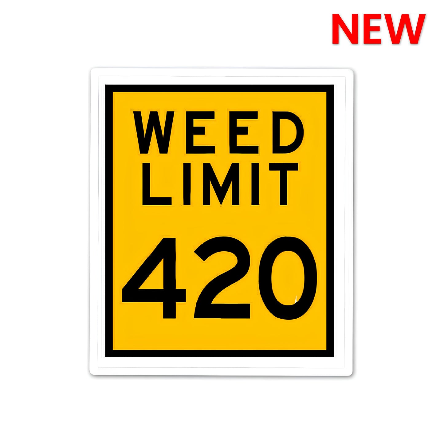 weed limit sticker