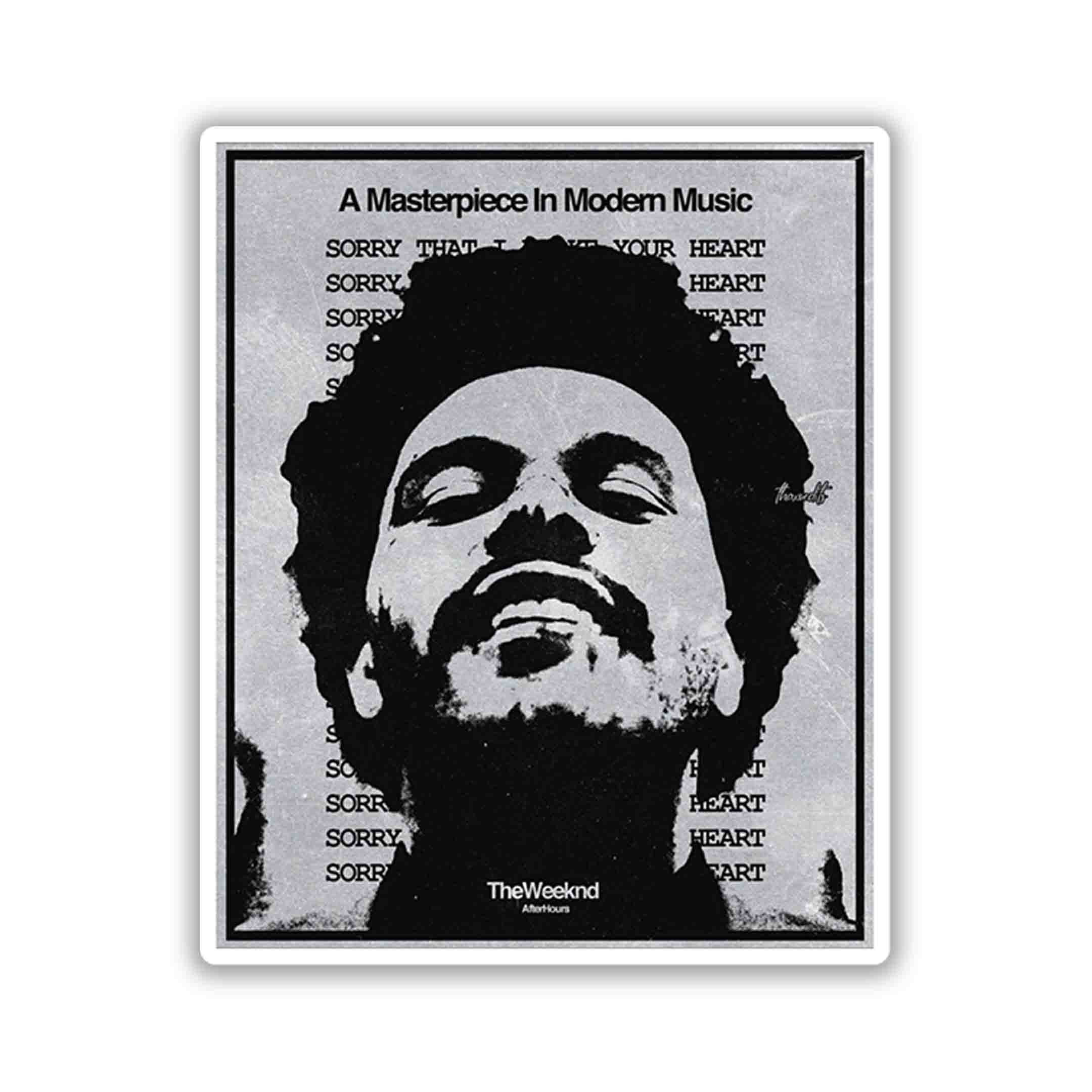 The Weeknd sticker-9 – Inkyprinty.in