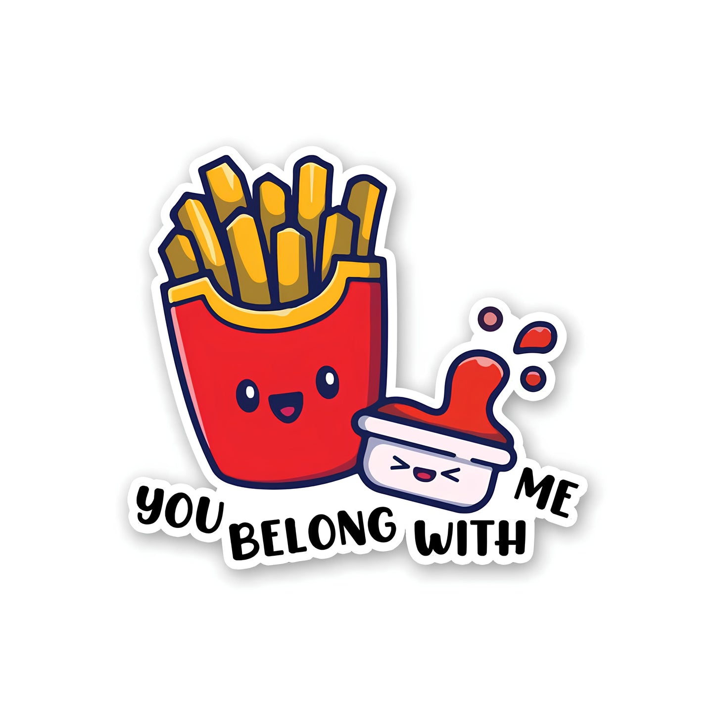 you belong with me Food sticker