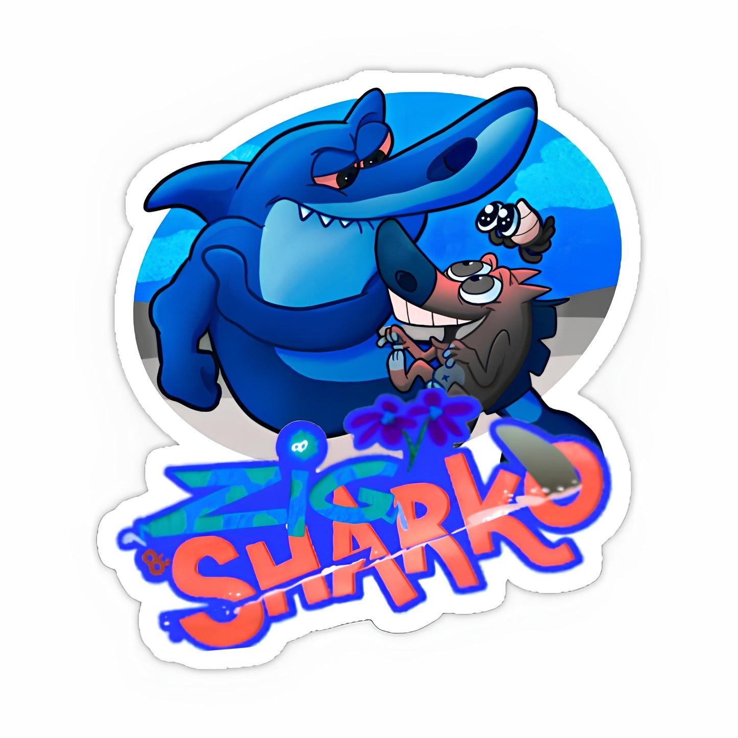 Zig and Sharko Sticker-5