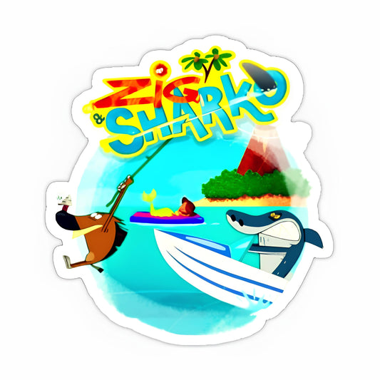 Zig and Sharko Sticker-7